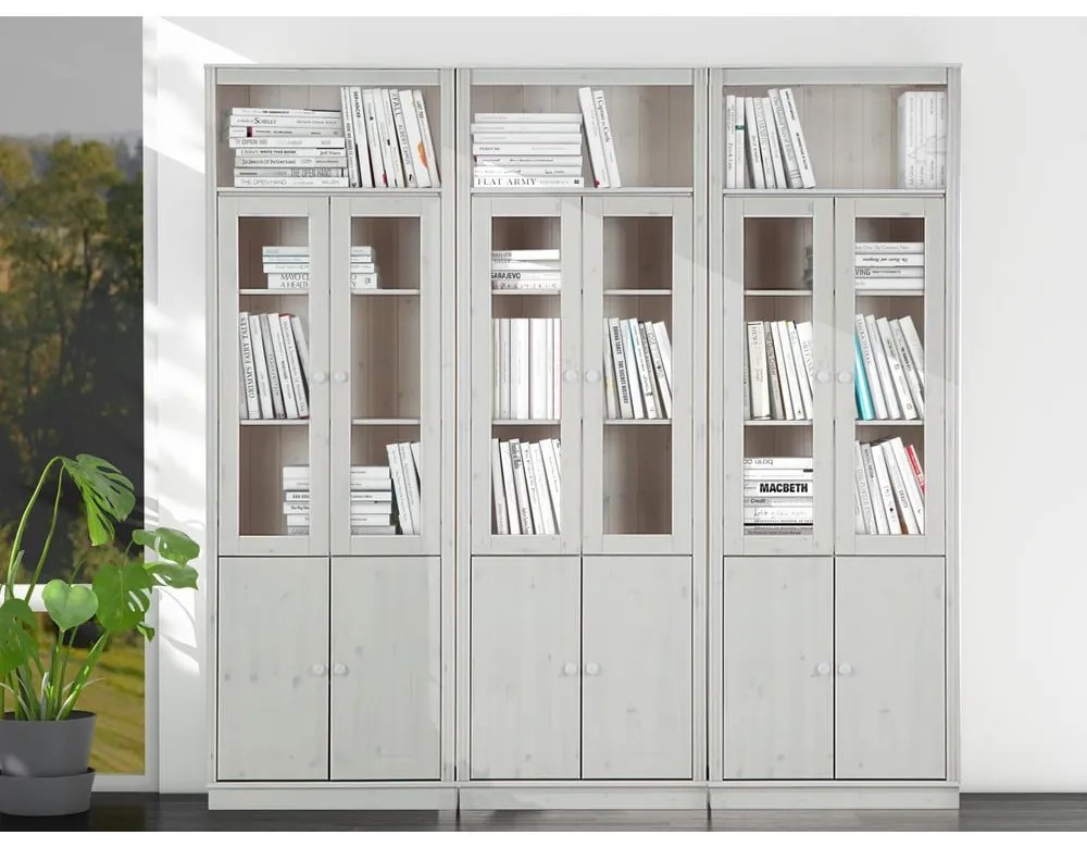 Vetrina in legno di pino bianco 518x223 cm Anita - Støraa