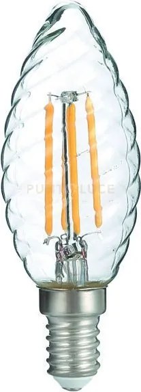 Lampadina led filamento twist attacco e14  6w 806lm 6500k 300° 35x9...