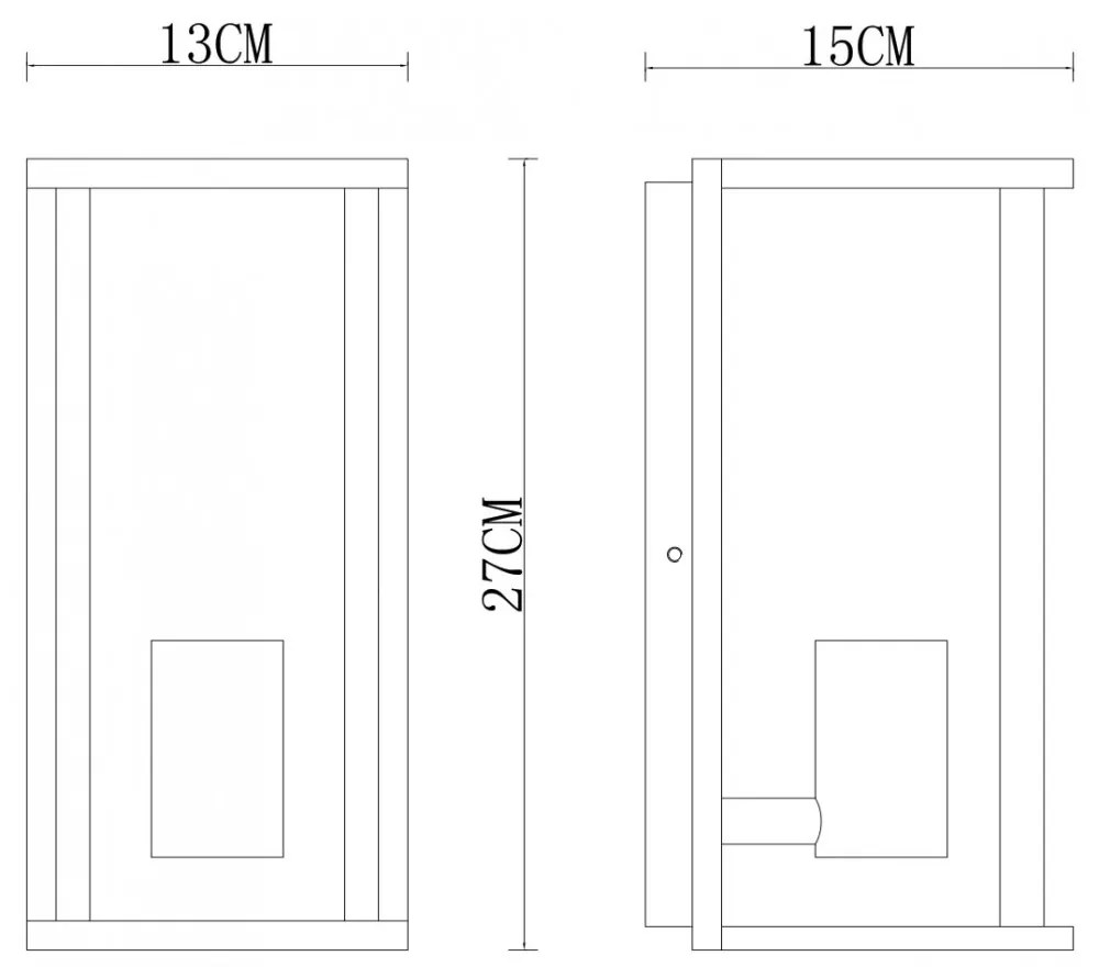 Applique Bianca E27, IP54 per Esterni - Serie PRISM Base E27