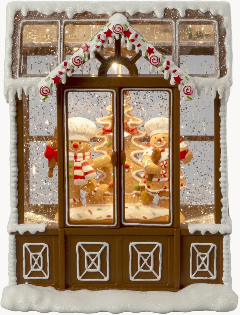 Decorazione natalizia a LED con funzione timer Gingerbread House