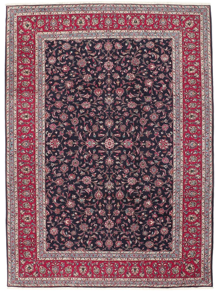 Kashan Tappeto 340 x 250 (Iran) Annodato A Mano