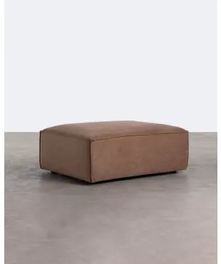 Moduli per Divano in Velluto a Coste Kilhe Marrone Cioccolato & Pouf - The Masie