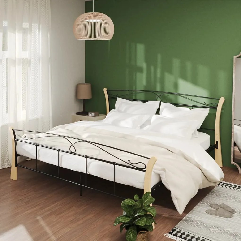 Giroletto Nero İn Metallo 200x200 Cm /