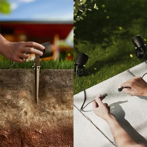 Philips -SET 3x Lampada LED da esterno GARDENLINK REUEL LED/1,5W/230V 2700K IP44