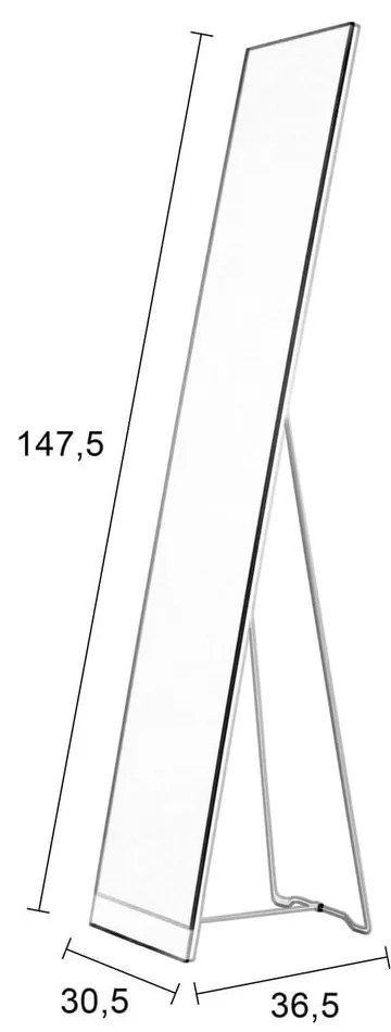 Supporto per specchio a pavimento bianco - White Label
