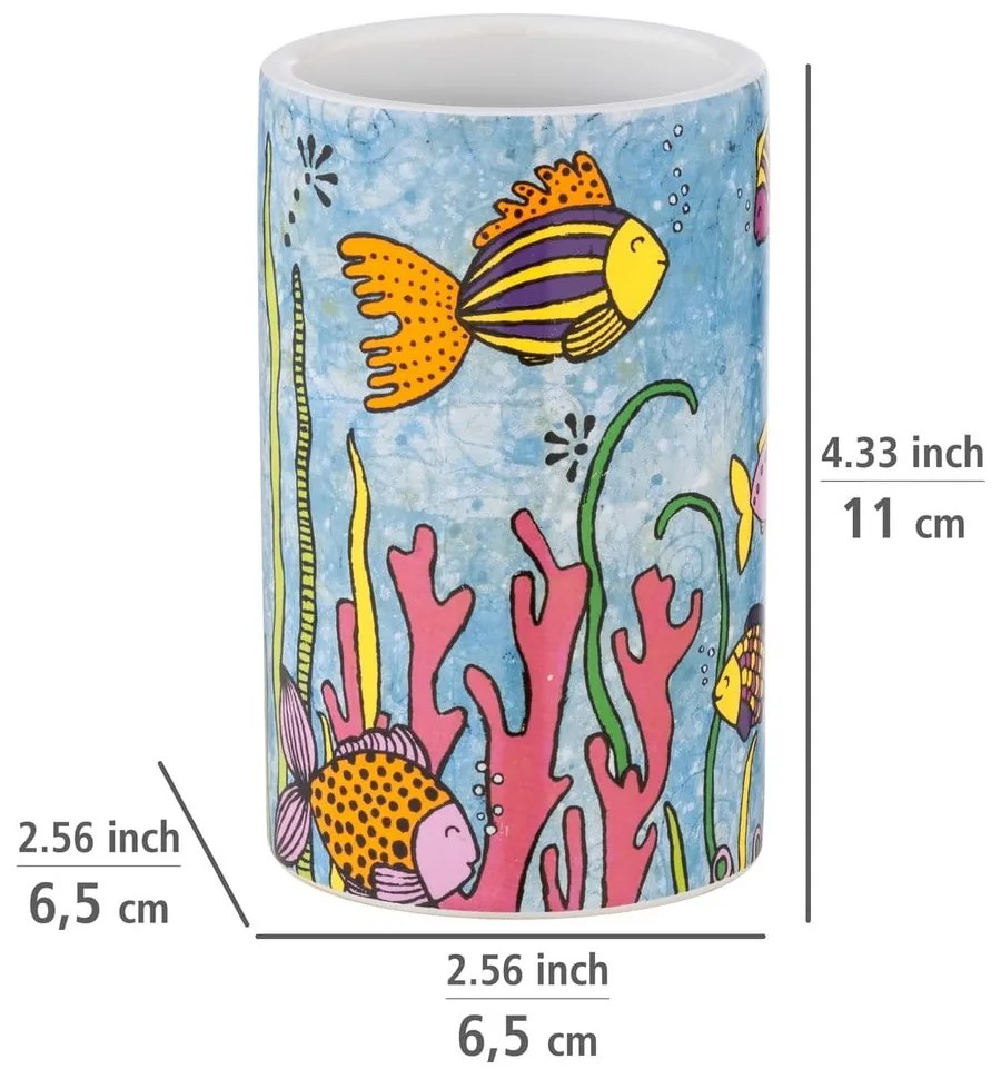 Tazza in ceramica per spazzolini da denti Rollin'Art Ocean Life - Wenko