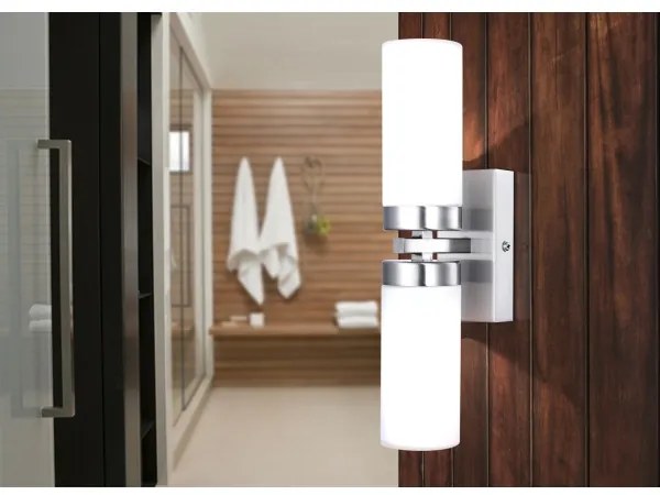 Globo 7816 - Applique da bagno SPACE 2xE14/40W/230V IP44