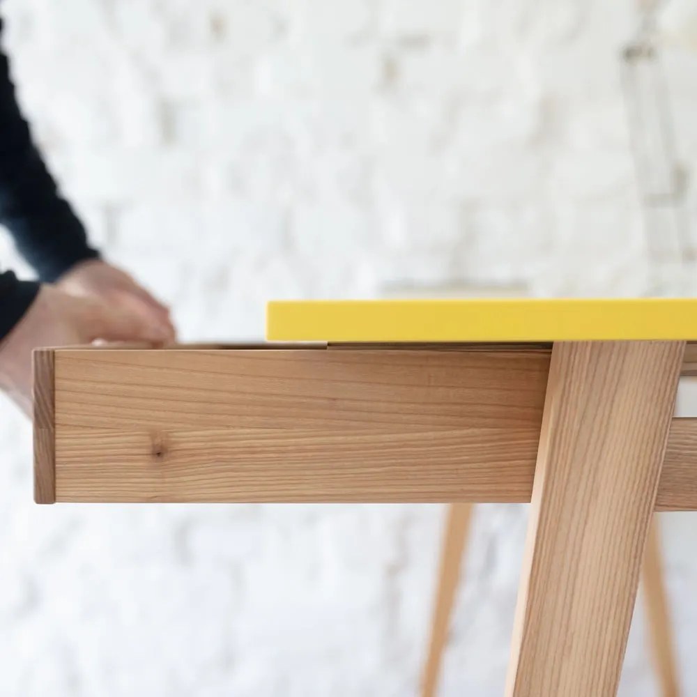 Tavolo da lavoro con piano bianco 85x115 cm Luka - Ragaba