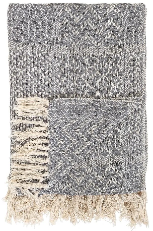 Coperta grigia , 130 x 160 cm Throw - Bloomingville