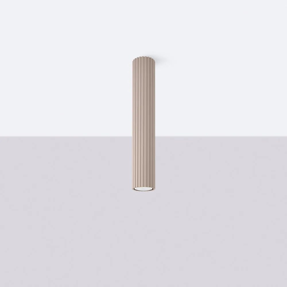 Faretto grigio tortora in metallo Gleam – Sollux