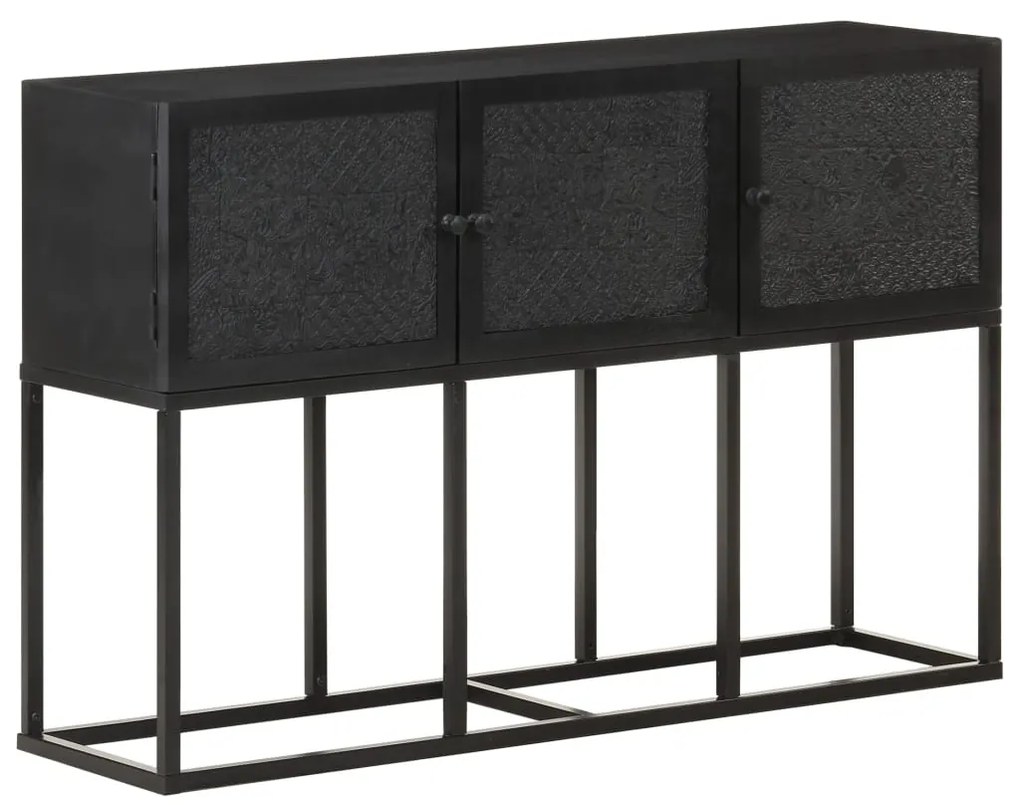 Credenza 115x30x76 Cm İn Legno Massello Di Mango /