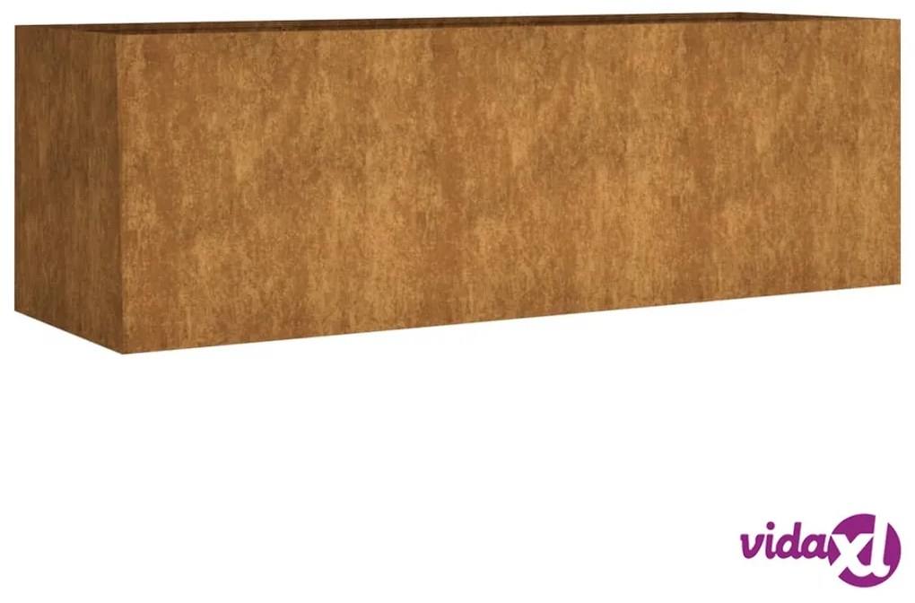 vidaXL Fioriera Rialzata da Giardino 120x40x40 cm in Acciaio Corten