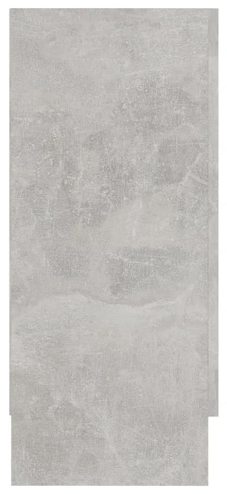 Credenza Grigio Cemento 120x30,5x70 cm in Legno Multistrato