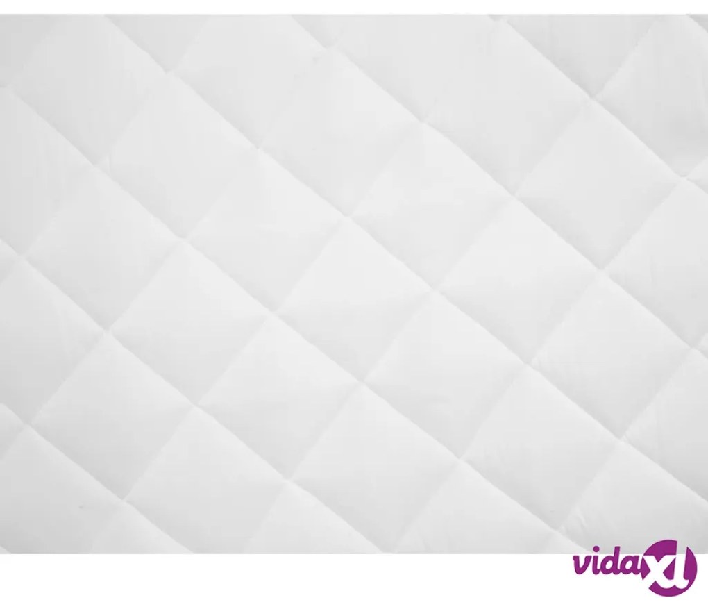 vidaXL Coprimaterasso Trapuntato Bianco 180x200 cm Pesante
