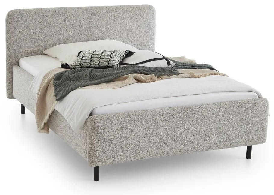 Letto matrimoniale imbottito beige rete non inclusa 180x200 cm Primo – Meise Möbel
