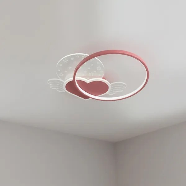 Brilagi - Plafoniera per bambini LOVE LED/48W/230V 3000/4500/6000K rosa