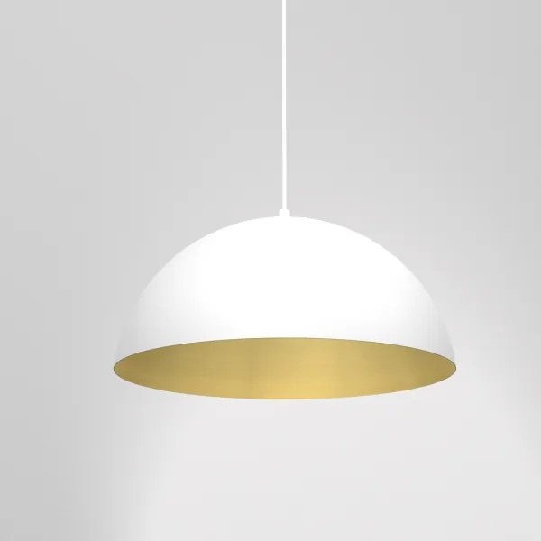 Lampadario su corda BETA 1xE27/60W/230V d. 35 cm bianco
