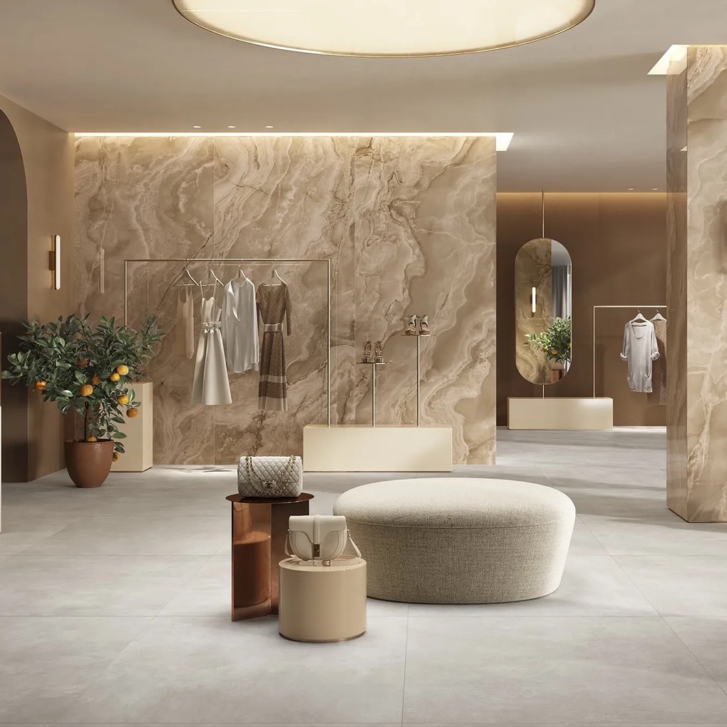 La Fabbrica Ava Onice Iride Ambra Lapp/Rett 120X120 - 0173034