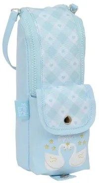 Astuccio Scuola Glow Lab Cisnes Azzurro Chiaro 6 x 21 x 6 cm