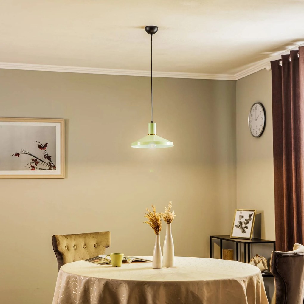 Avonni Lampada a sospensione AV-4106-M24-GREEN in metallo, verde