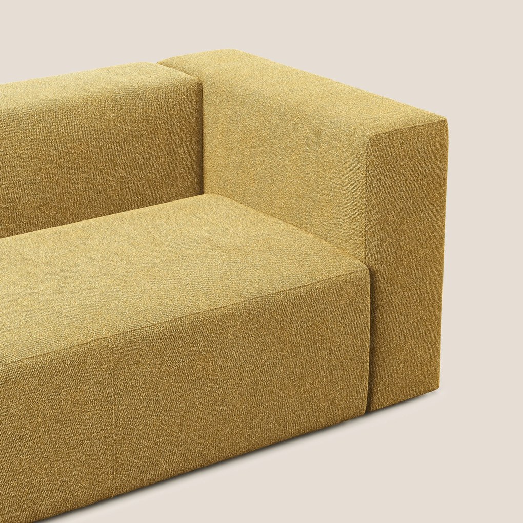 Nettuno modulo angolo/laterale maxi in morbido tessuto bouclè T07 giallo
