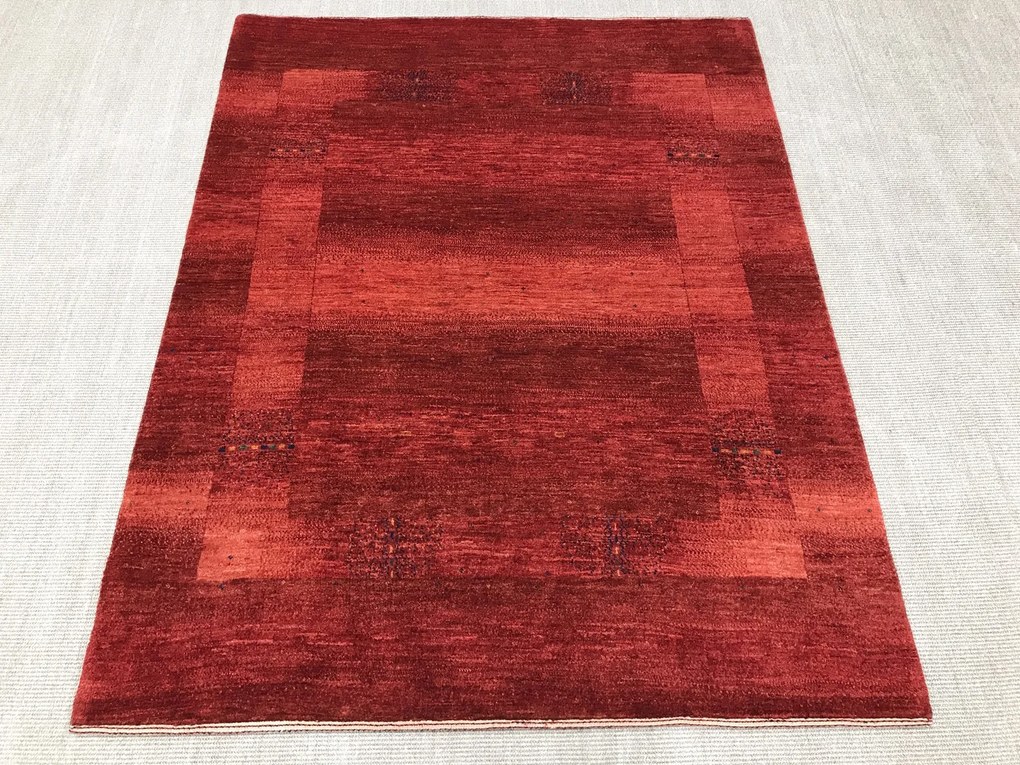 Loribaft Tappeto 190x150 Rosso (Iran) Annodato A Mano