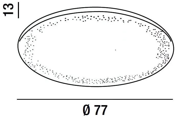 Plafoniera con diffusore in acrilico bianco effetto "cielo stellato". Telecomando multifunzionale. (ULTIMI DISPONIBILI - N°2)