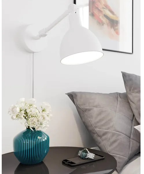 ByRydens 4300120-5007 - Lampada da parete BAZAR 1xE27/5W/230V bianca
