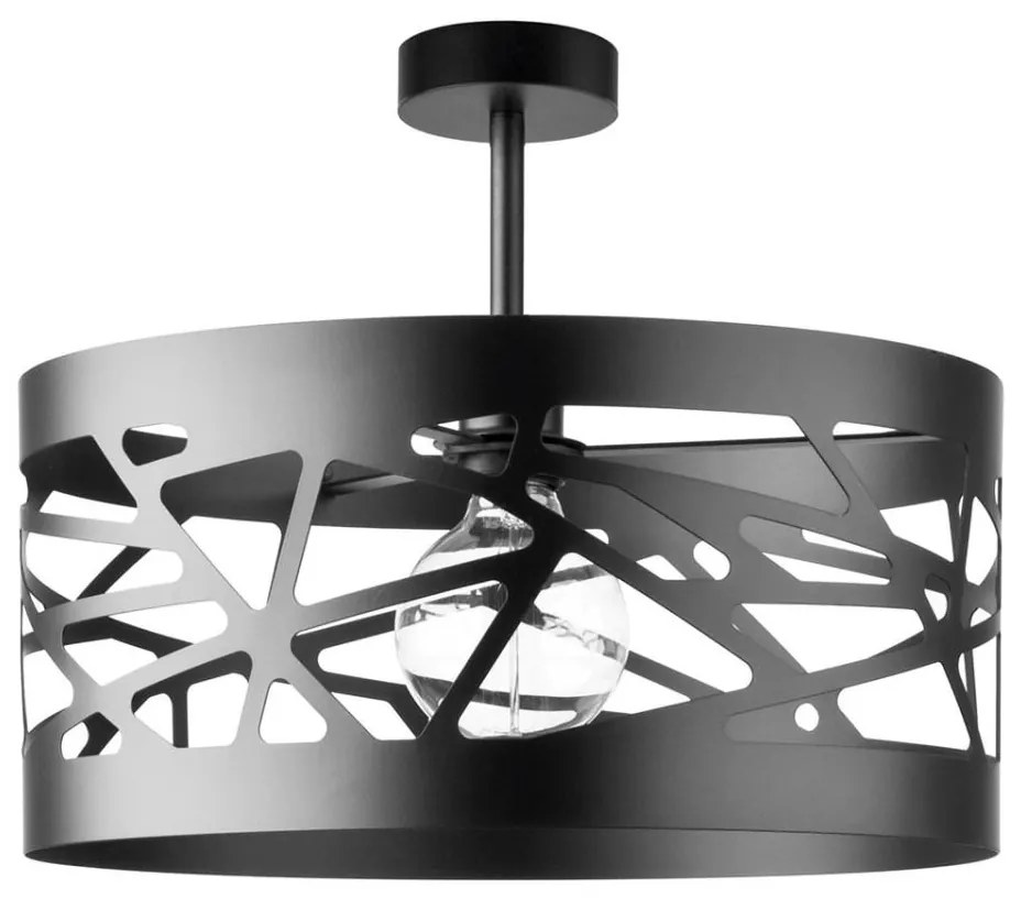 Lampadario su palo MODUL FREZ 1xE27/60W/230V d. 39 cm nero