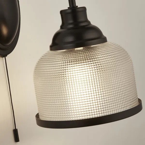 Searchlight 2671-1BK - Applique BISTRO 1xE27/60W/230V nero