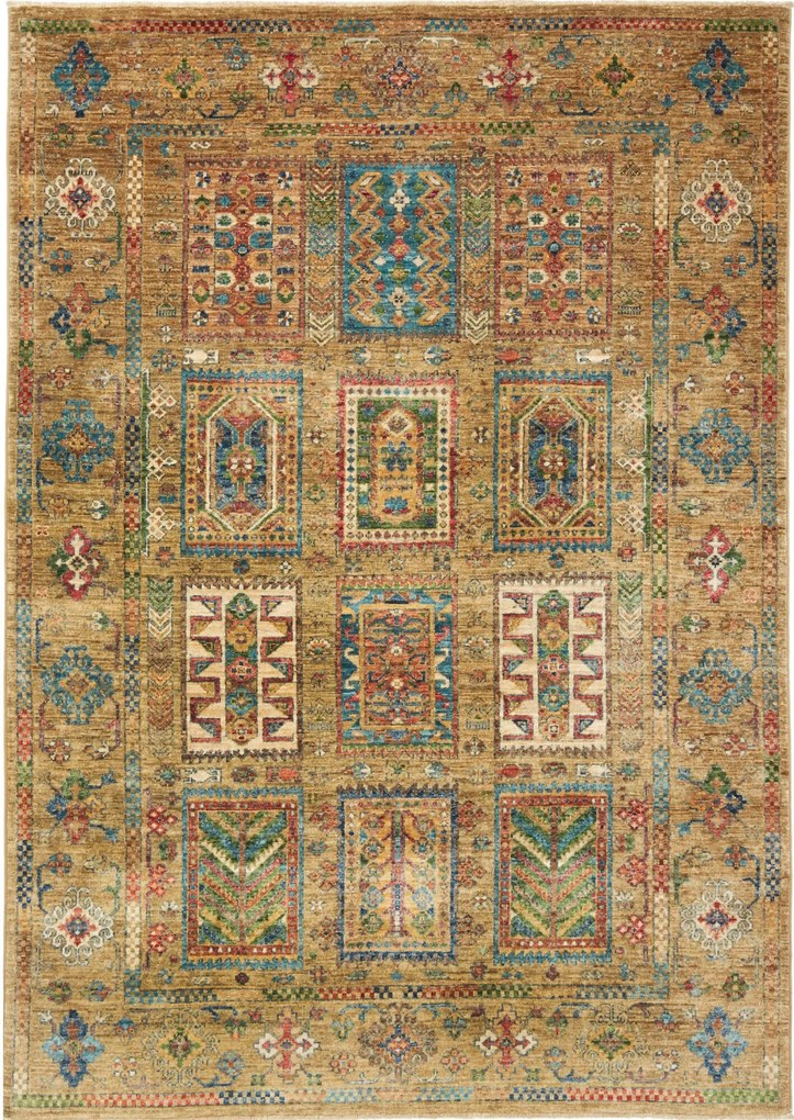 Samarkand Tappeto 200x150 Verde (Pakistan) Annodato A Mano