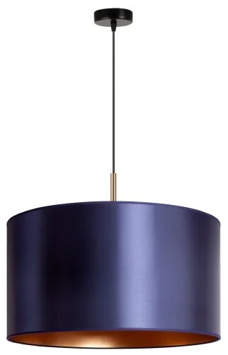 Duolla - Lampadario a sospensione con filo CANNES 1xE27/15W/230V diametro 45 cm blu/rame