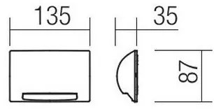 Redo 90009 - Lampada segnapasso da esterno TAMPA LED/11W/230V IP54 bianca