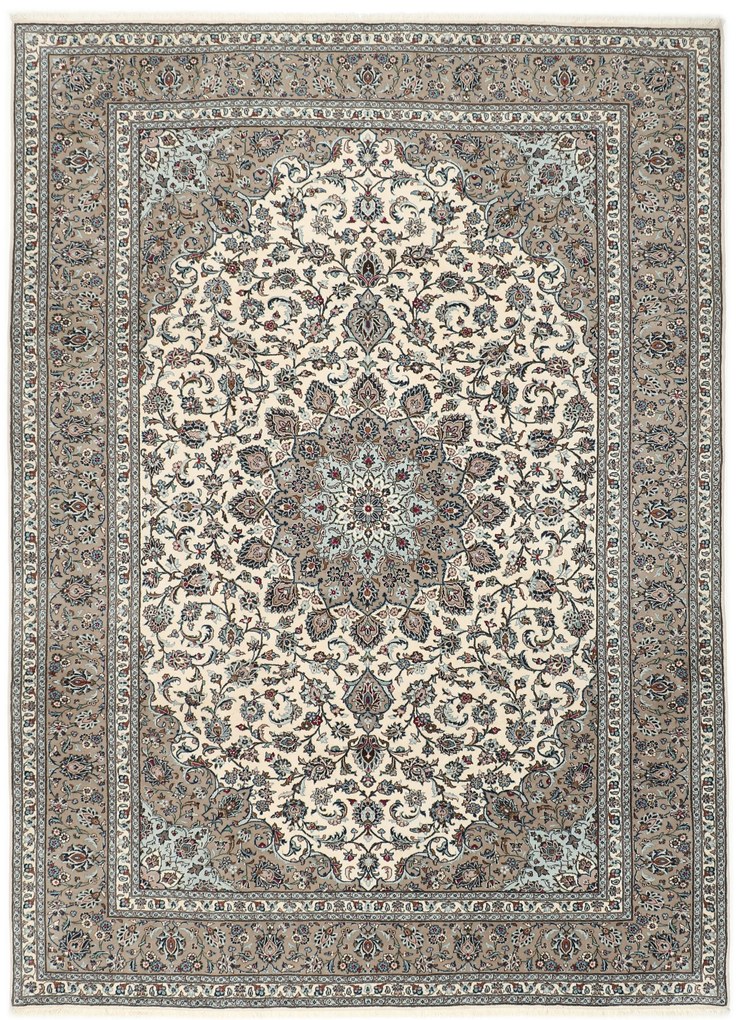 Kashan Tappeto 350 x 250 (Iran) Annodato A Mano