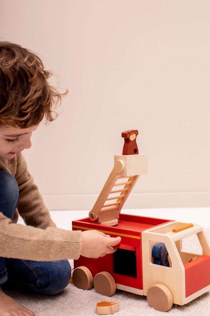 Trixie Camion dei pompieri in legno