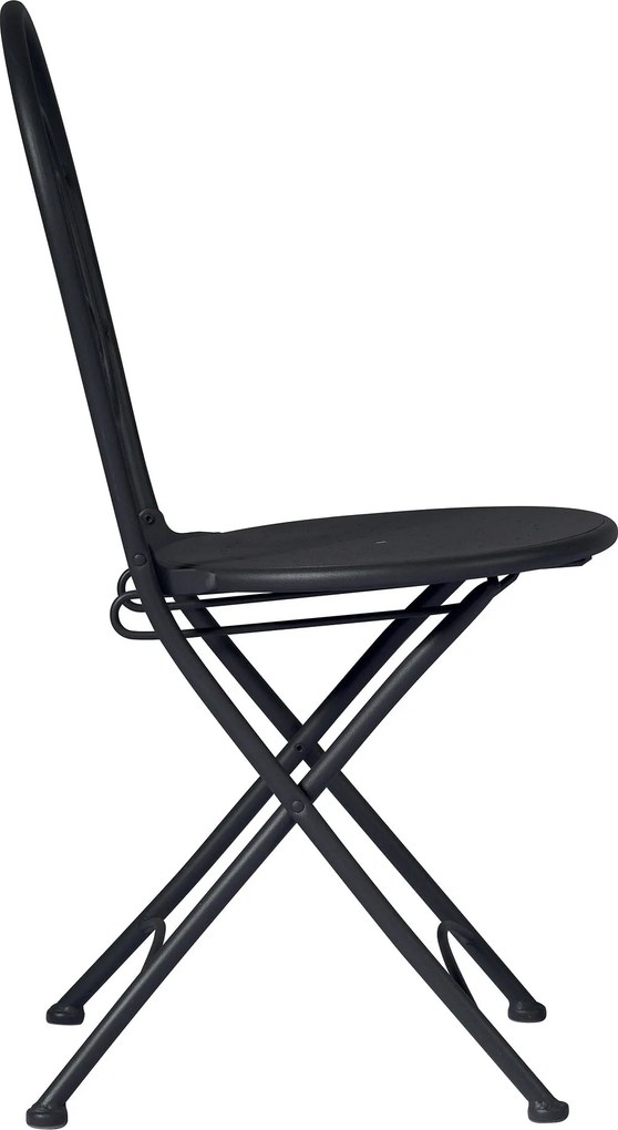 Sedia Pieghevole da Giardino 41x55x91 cm in Ferro Orta Grigio Antracite...