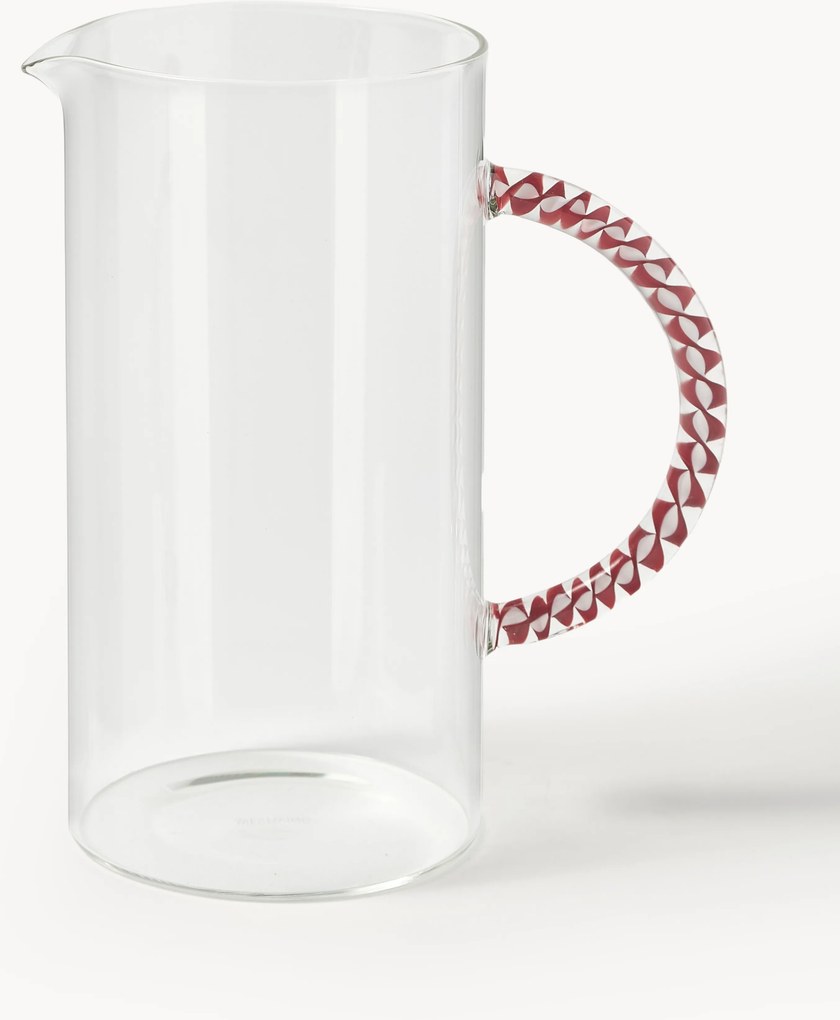 Caraffa in vetro soffiato borosilicato Neve, 1,2 L