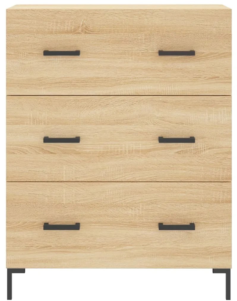 Credenza Rovere Sonoma 69,5x34x180 cm in Legno Multistrato