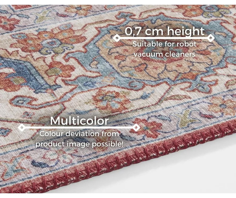 Runner rosso mattone , 80 x 200 cm Sylla - Nouristan