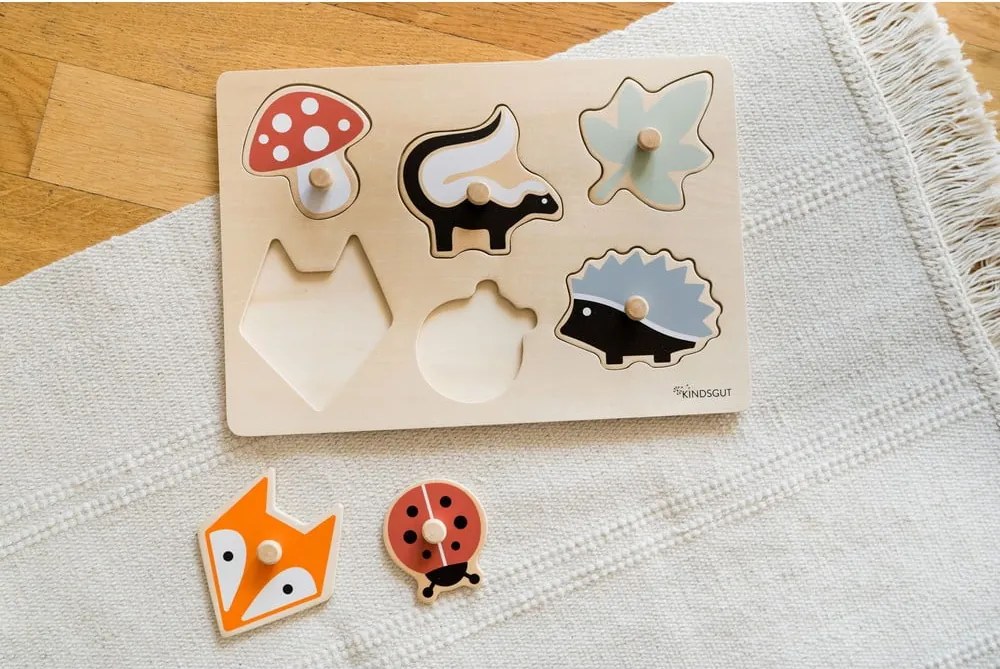 Puzzle in legno (6 pezzi) Forest - Kindsgut