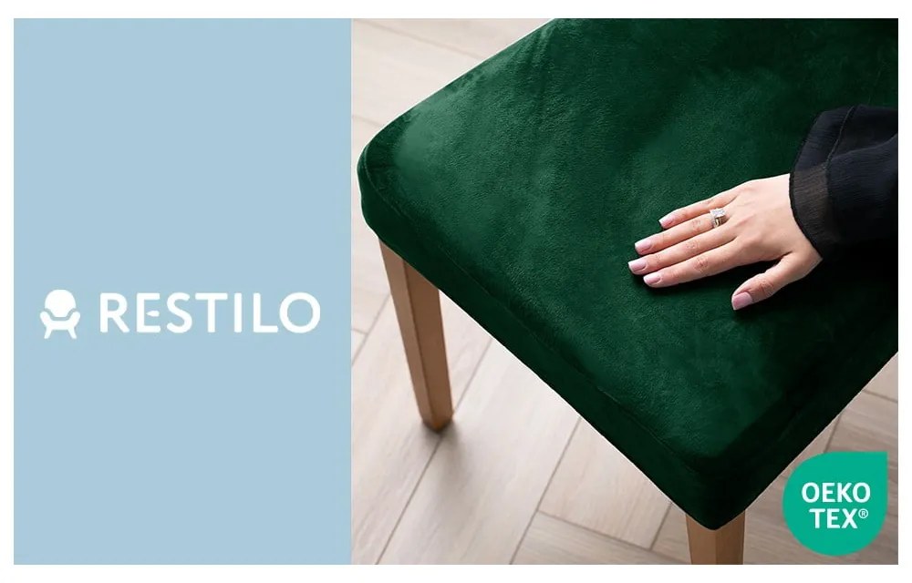 Coprisedia verde con rivestimento elastico per sedie 48 cm Sento – Restilo
