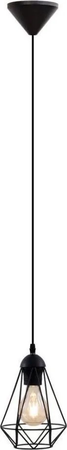 Lampadario LED su cavo 1xE27/6,5W/230V 2500K nero