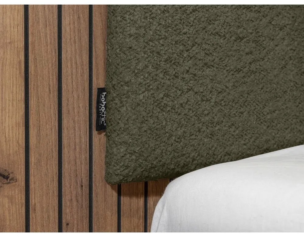 Letto matrimoniale verde con rete inclusa 160x200 cm Lior – Bobochic Paris