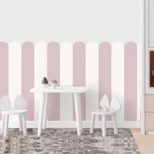 Carta da parati Arco - Candy Rose (Rosa dolce e giocosa per bambini) | Inspio