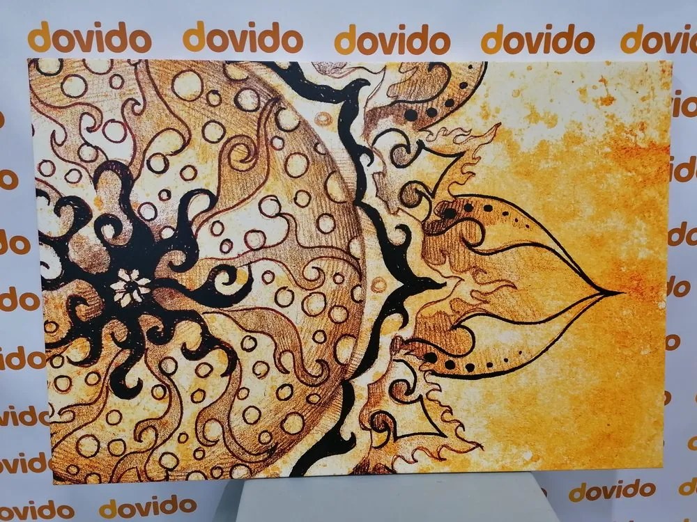Stampa su tela – Mandala con tocco vintage