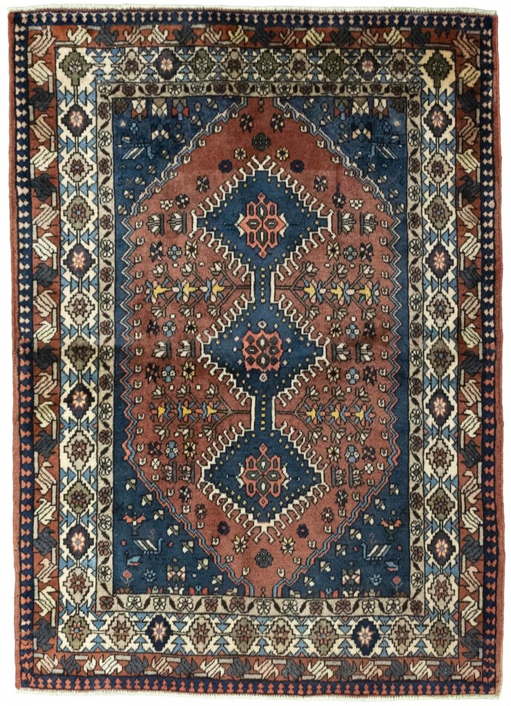 Yalameh Tappeto persiano 150 x 110 Rosso (Iran) Annodato A Mano