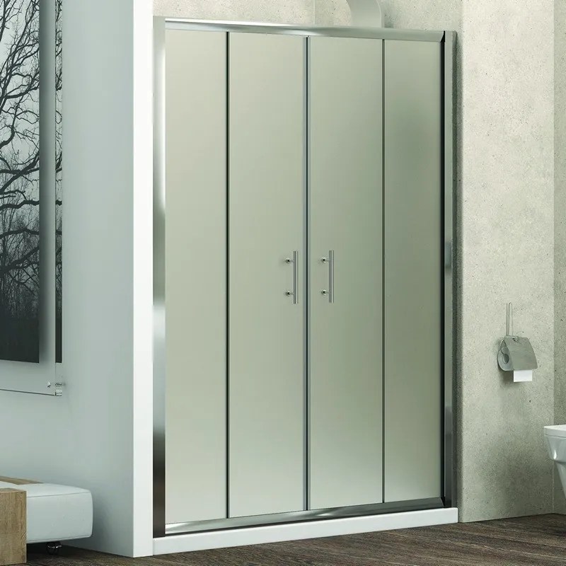 Nicchia doccia 220 cm vetro opaco apertura 2 scorrevoli KF6000 - KAMALU