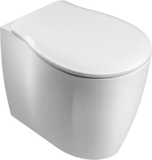 Vaso WC filomuro OLYMPIA CERAMICA soft, sedile incluso P 54 x L 37 x H 42 cm bianco