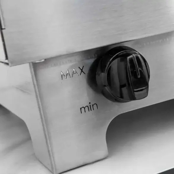 Forno Per Pizze Portatile A Gas 60x40 Cm In Acciaio Clementino Antracite Clementi