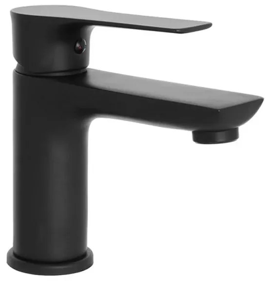 Set miscelatori lavabo e bidet Flat nero opaco con piletta click clack